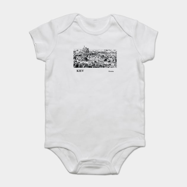 Kiev Ukraine Baby Bodysuit by Lakeric